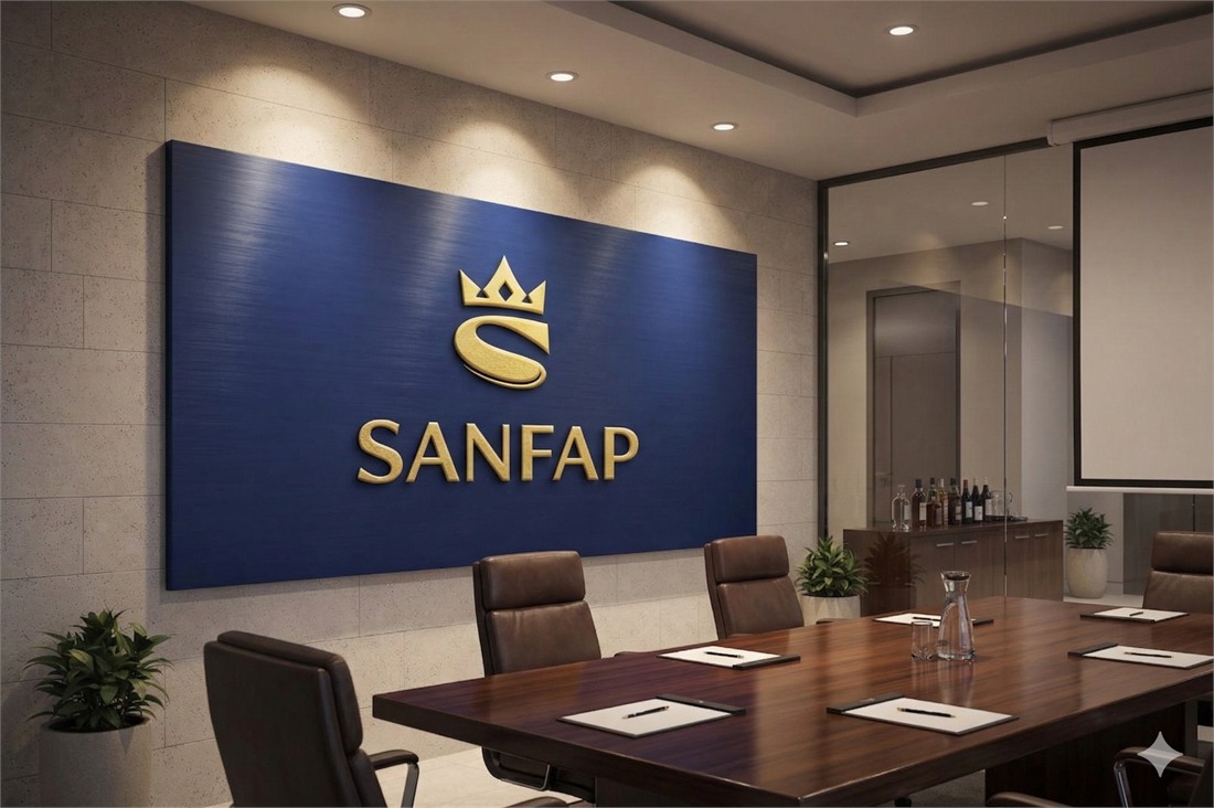 Identidade visual SANFAP Assessoria e Corretora de Seguros
